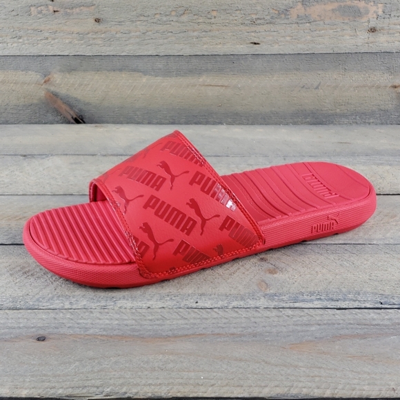 Puma Cool Cat Bold 2 Men's Slides Sandals Red NEW - Picture 3 of 9